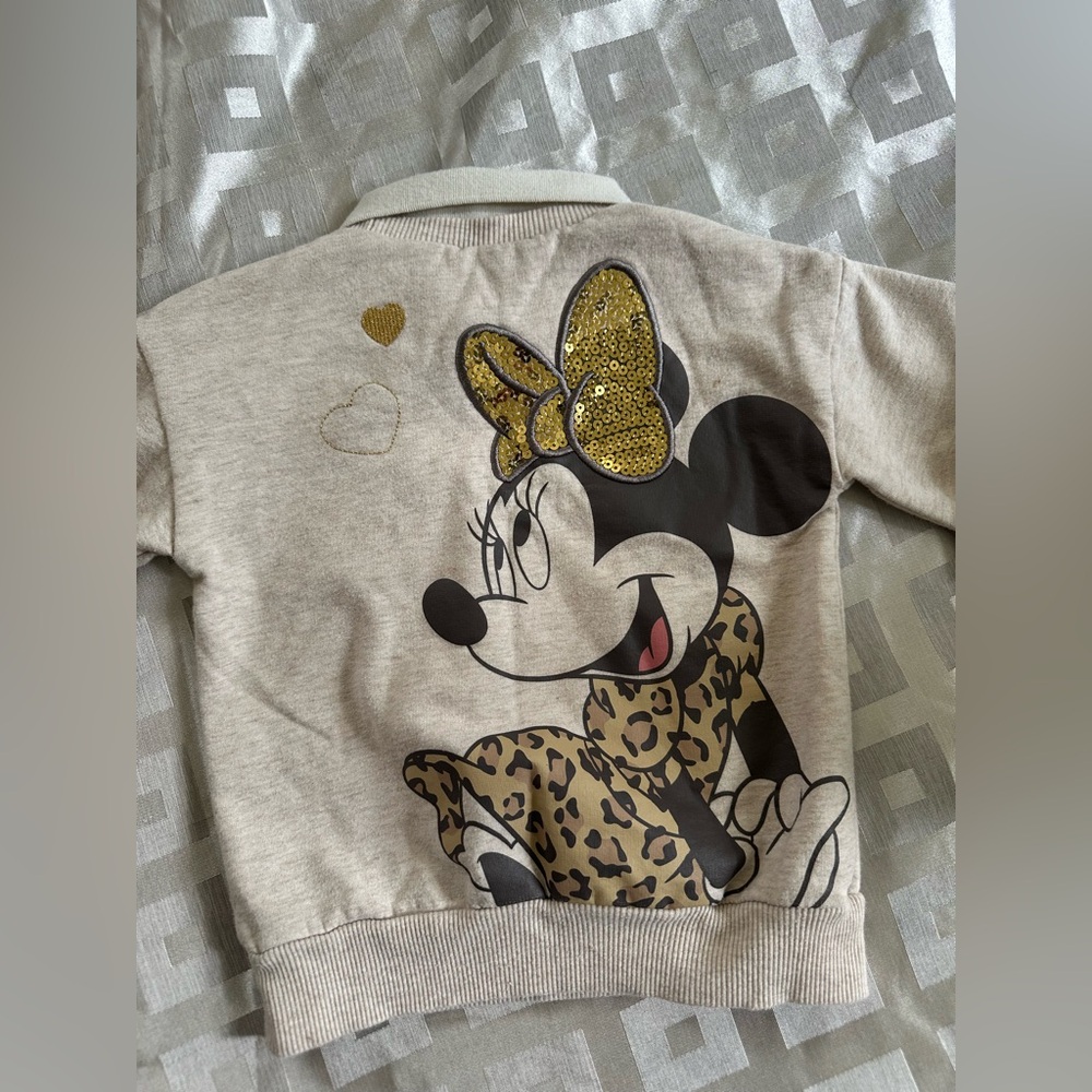 Disney junior Minnie Mouse collard sweatshirt vintage style size 3T - Picture 8 of 11